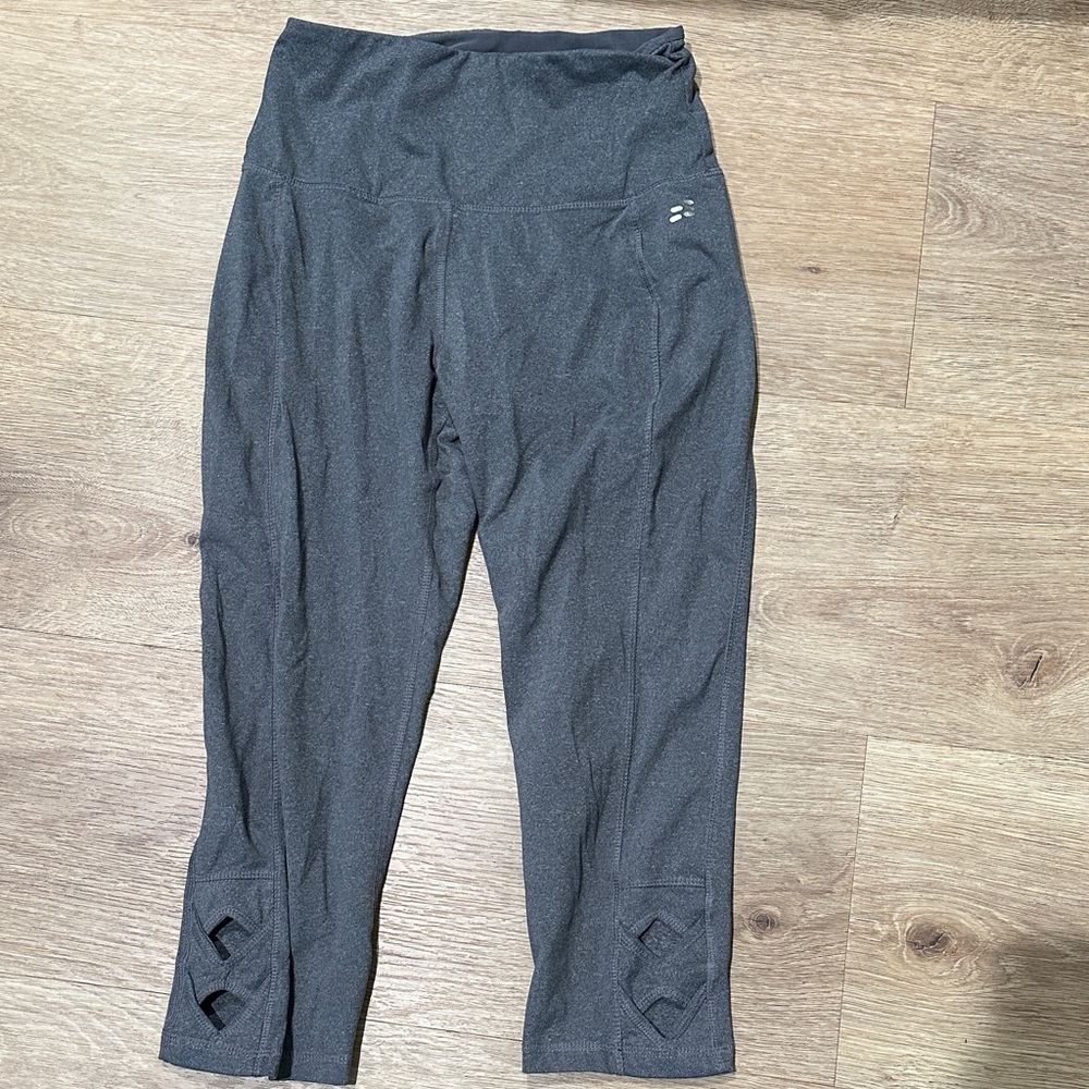 Gray High-Waisted Leggings